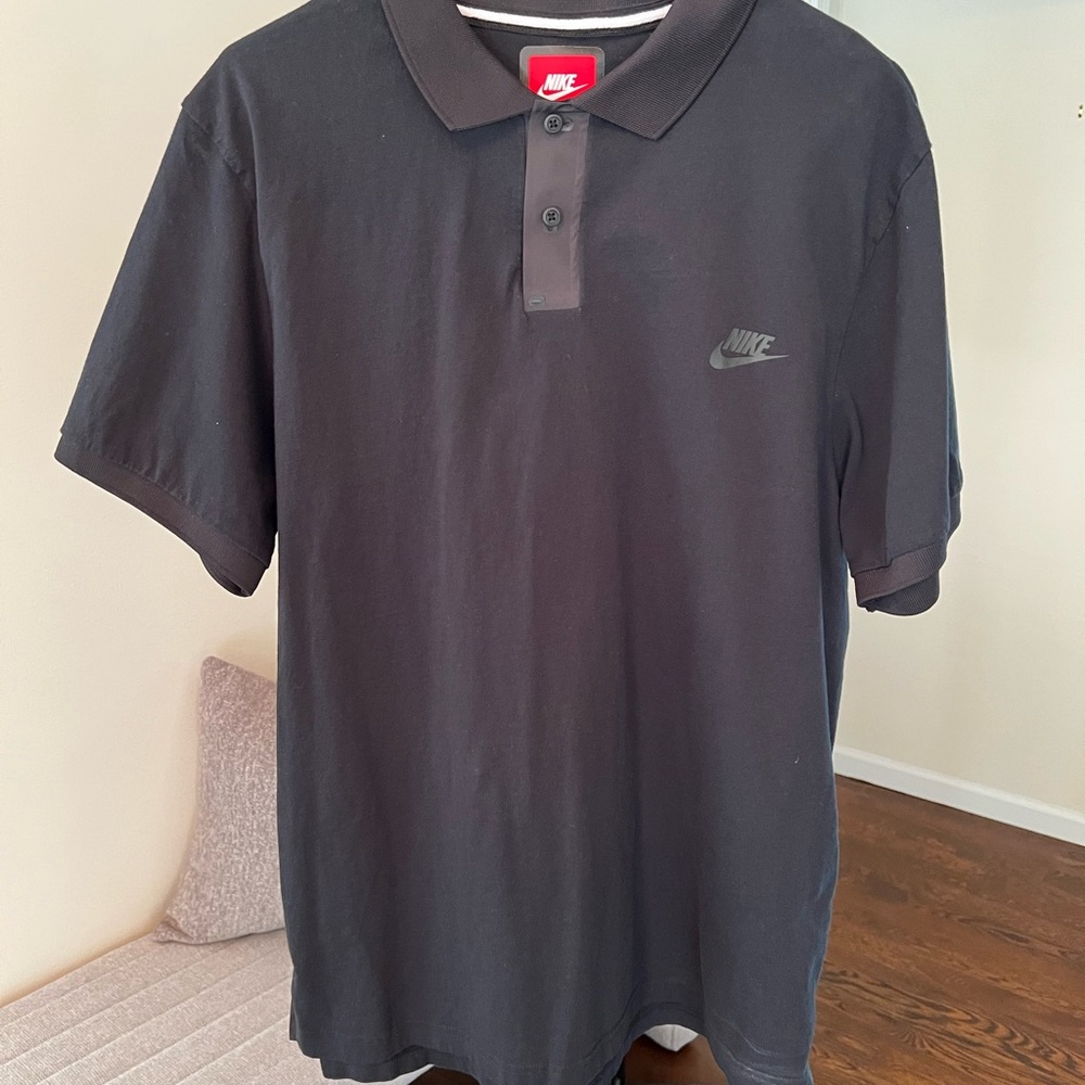 Nike Black Polo Shirt Classic Design